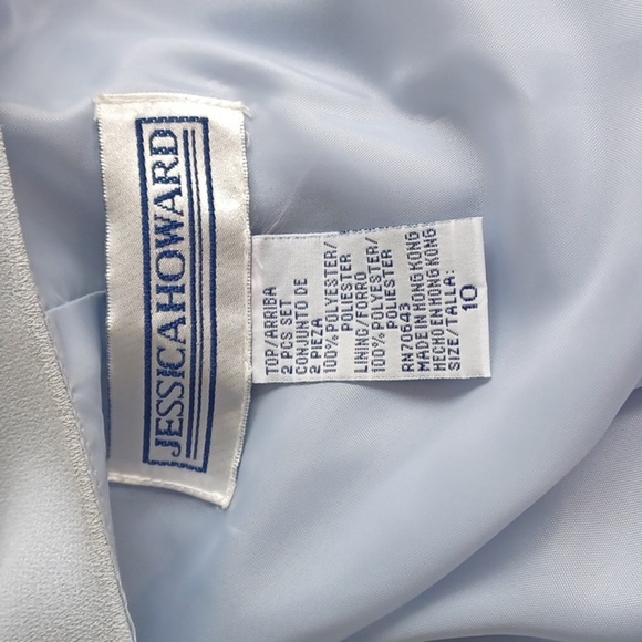 Jessica Howard Mother of the Bride/Groom 2 pc set, blueish/greenish gray - Picture 8 of 8